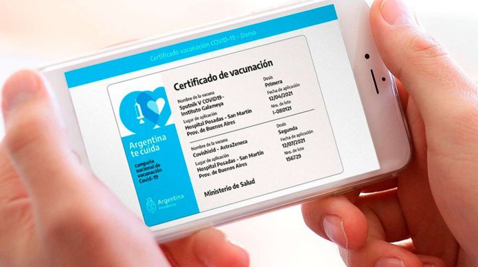 pasaporte sanitario