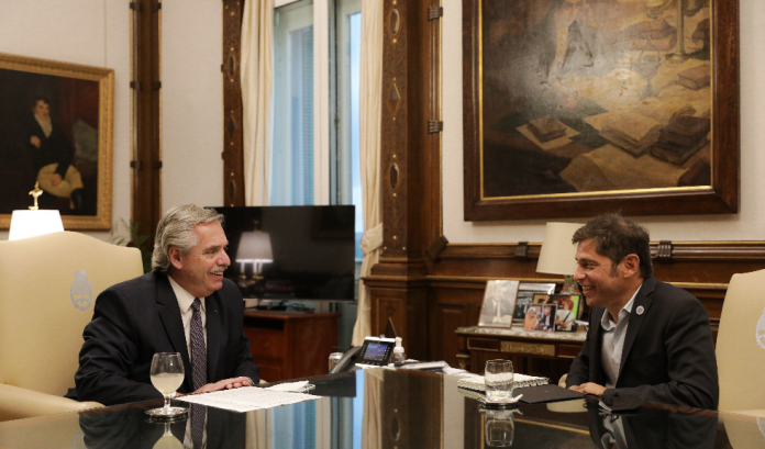 Alberto Fernández mantuvo una reunión con el gobernador de Buenos Aires, Axel Kicillof donde abordaron diversos temas