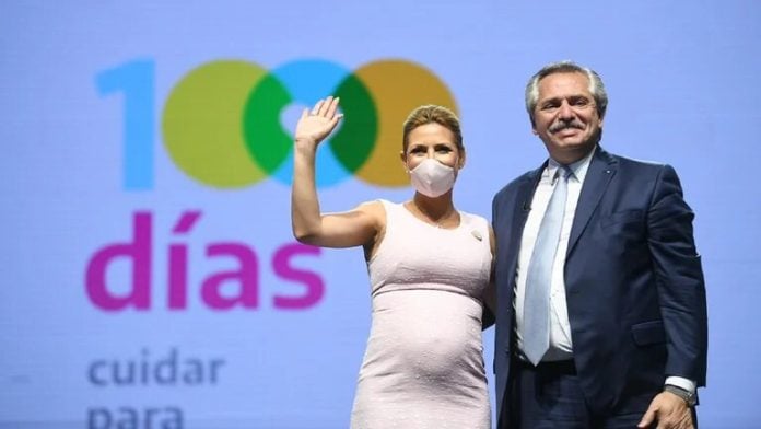 el hijo de Alberto Fernández y Fabiola Yañez