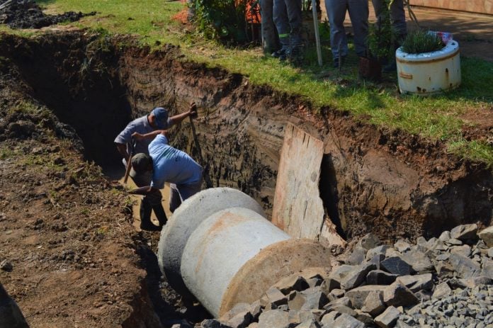 La Municipalidad de Posadas realiza obras hidráulicas