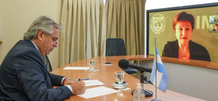 El presidente Alberto Fernández dialogó con la directora del FMI y destacaron la importancia del acuerdo alcanzado