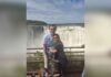 Esteban Bullrich se encuentra de visita en Misiones y disfrutó de un paseo en las Cataratas del Iguazú