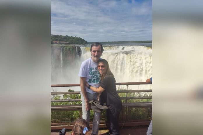 Esteban Bullrich se encuentra de visita en Misiones y disfrutó de un paseo en las Cataratas del Iguazú