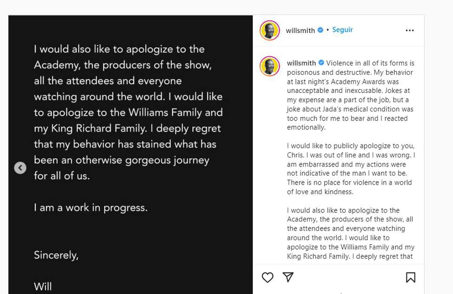 Will Smith pidió disculpas