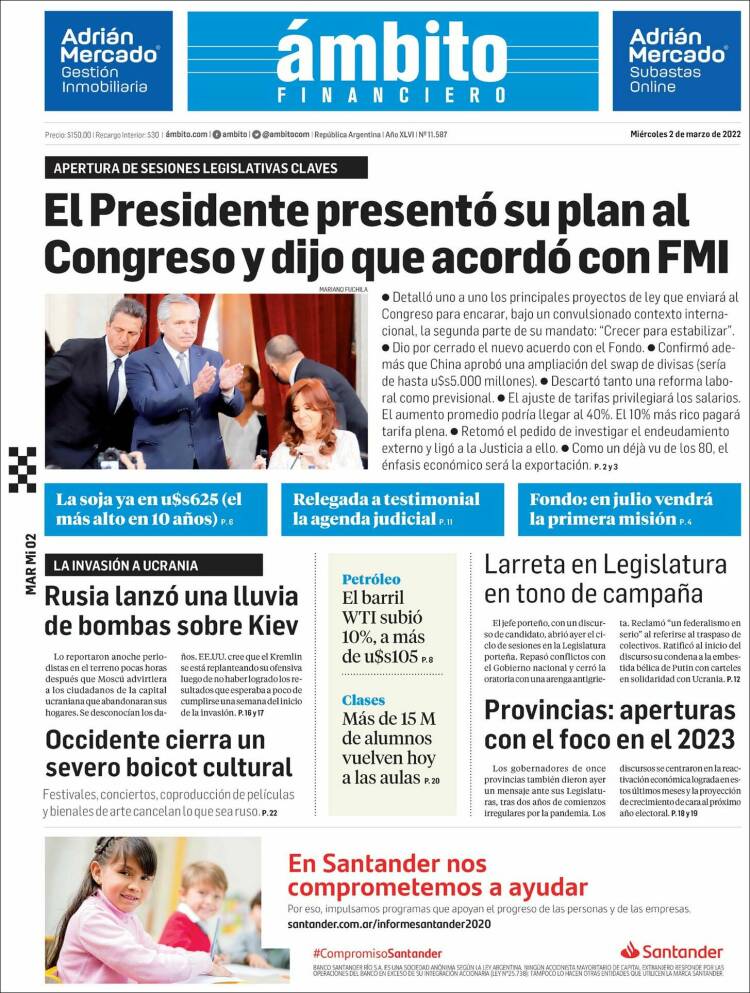 los diarios de hoy en argentina