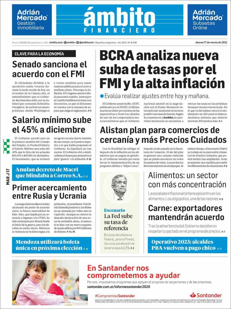 los diarios de hoy en argentina