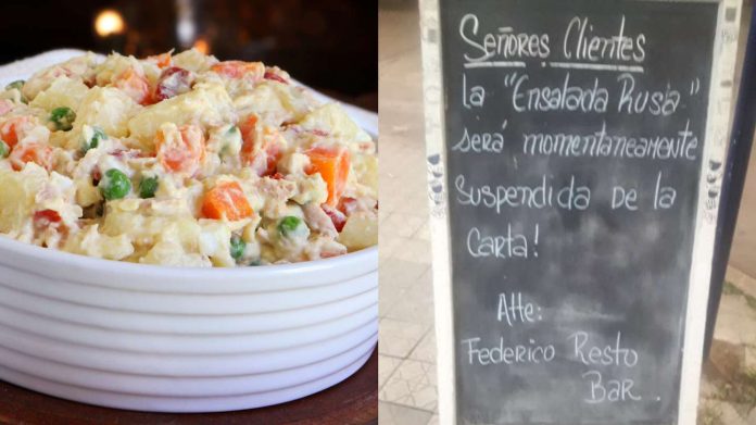 restaurante de Córdoba dejó de vender ensalada rusa