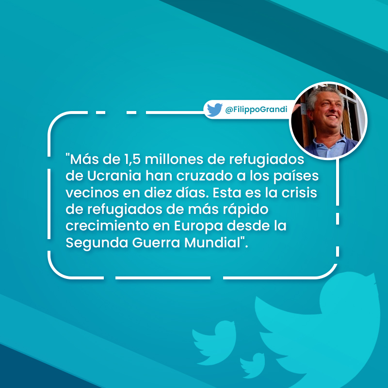 Invasión a Ucrania - Tweet comisionado ONU