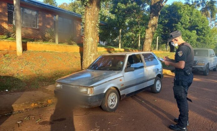 La Policía recuperó un automóvil robado en Guaraní