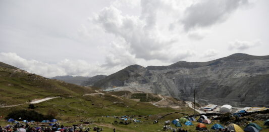 protesta minera en Perú