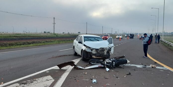 Siniestro vial en el acceso sur de Posadas