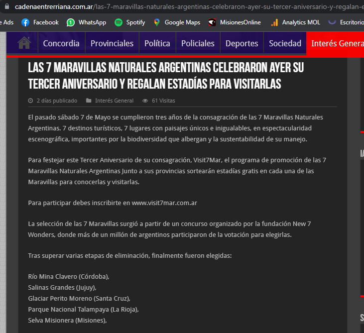 #7MaravillasNaturalesArgentinas