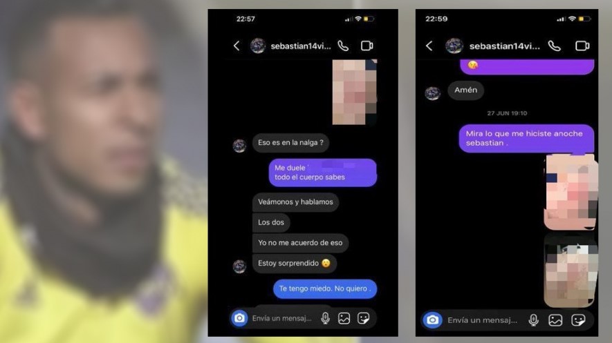 nuevos chats entre la denunciante y Villa
