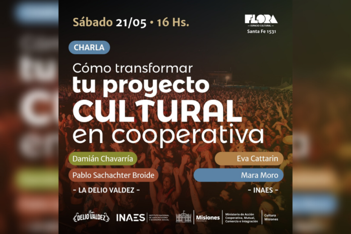 Charla sobre “Cultura Cooperativa” con La Delio Valdez y el INAES