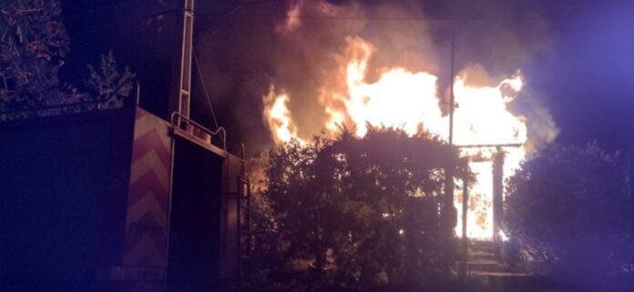 se incendió una vivienda