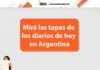 Tapas de los diarios de hoy en Argentina