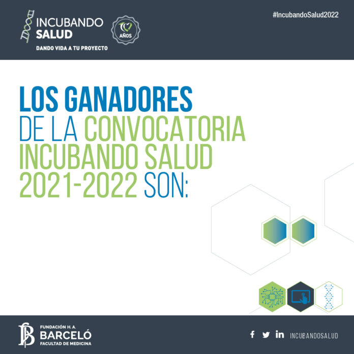 Incubando Salud y Fundación Barceló seleccionaron los Proyectos Innovadores en Ciencias de la Salud que participarán del Programa de Incubación 2022