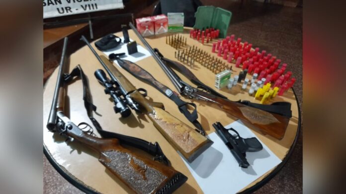 Secuestro de armas en San Vicente 