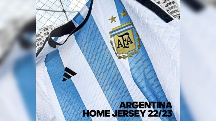 nueva camiseta que usará la Selección Argentina