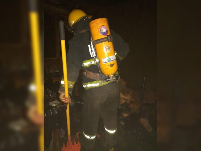 robo e incendio en el barrio 180 Viviendas