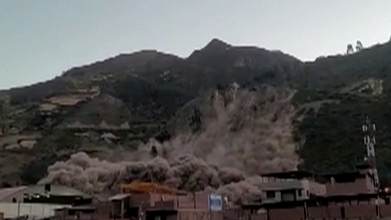 deslizamiento de tierra en Perú