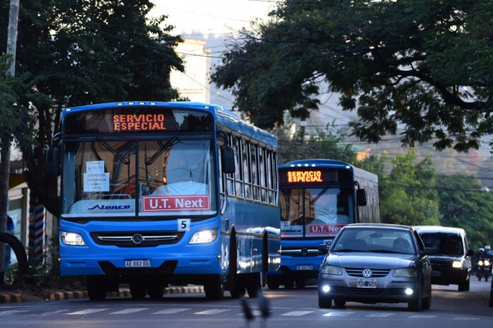 boleto del transporte público