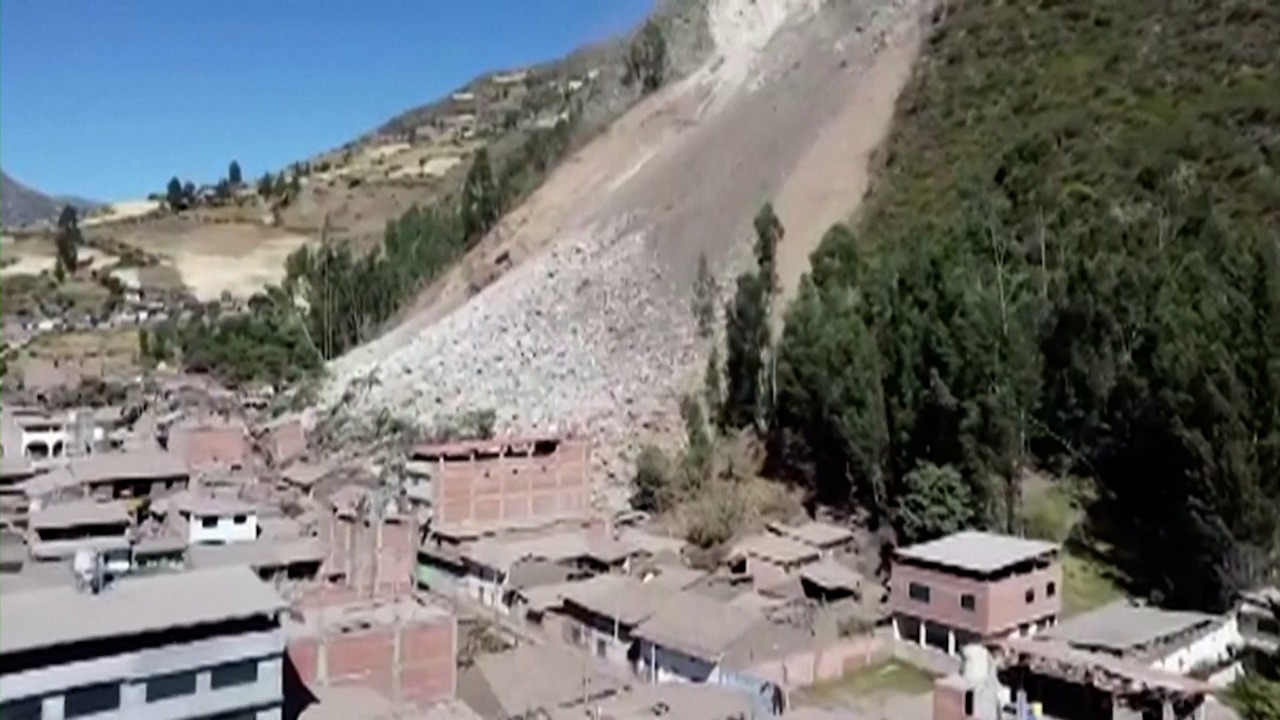deslizamiento de tierra en Perú