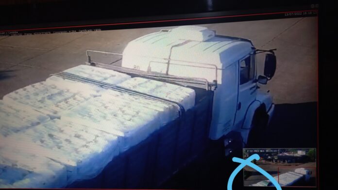 camión robado que transportaba herbicida