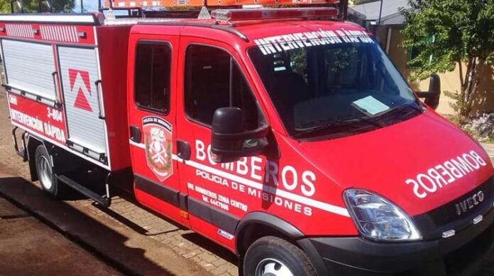 incendio en Posadas