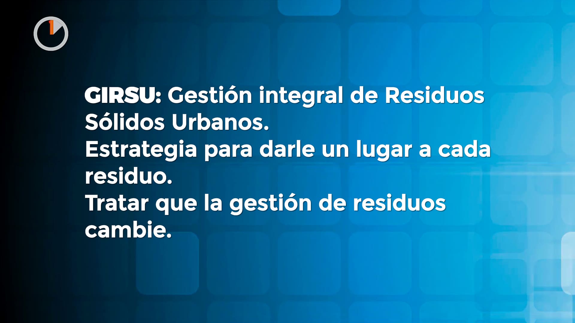 Procesamiento de residuos - GIRSU Posadas