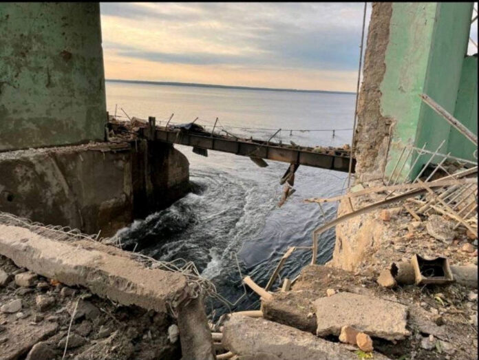 rusos atacaron la represa de Karachunov