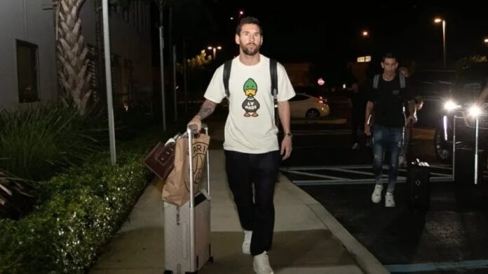 Messi aterrizò en Miami