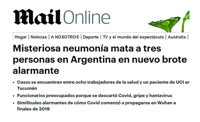neumonía en Argentina