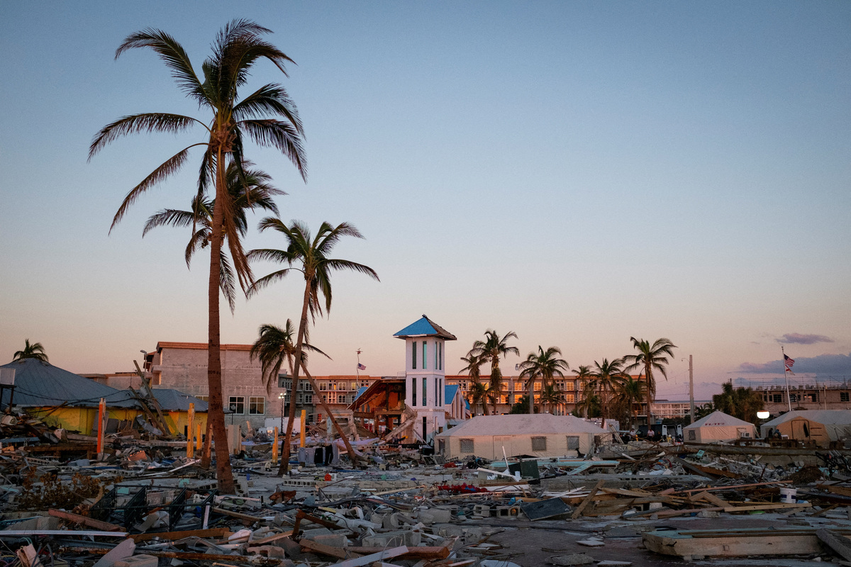 Florida quedó totalmente destrozada por el huracán Ian