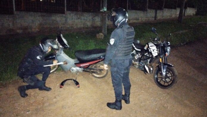 una motocicleta robada en Oberá