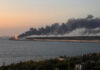 explosión en el puente de Crimea