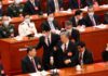Sacaron a Hu Jintao del Congreso del Partido Comunista