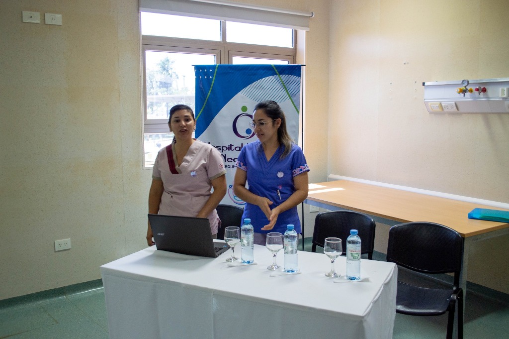 sala de despedida en el Hospital Materno Neonatal