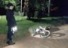 motociclista atropelló a un peatón