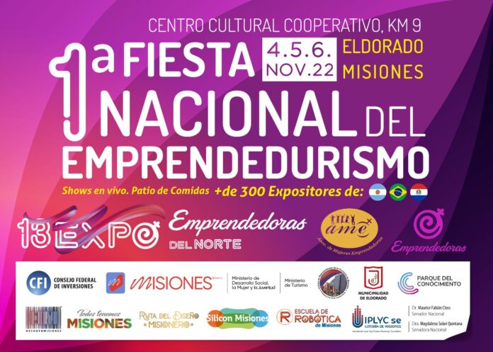 Se realizará en Eldorado la 1° Fiesta Nacional del Emprendedurismo