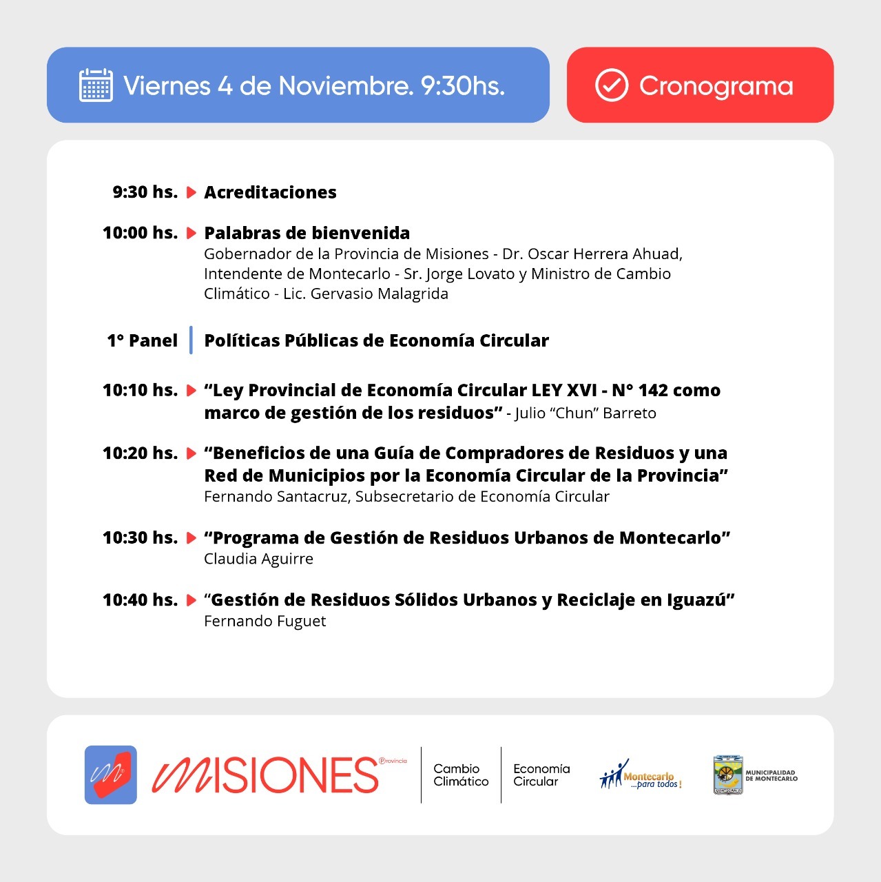 Primer encuentro de municipios por la Economía Circular