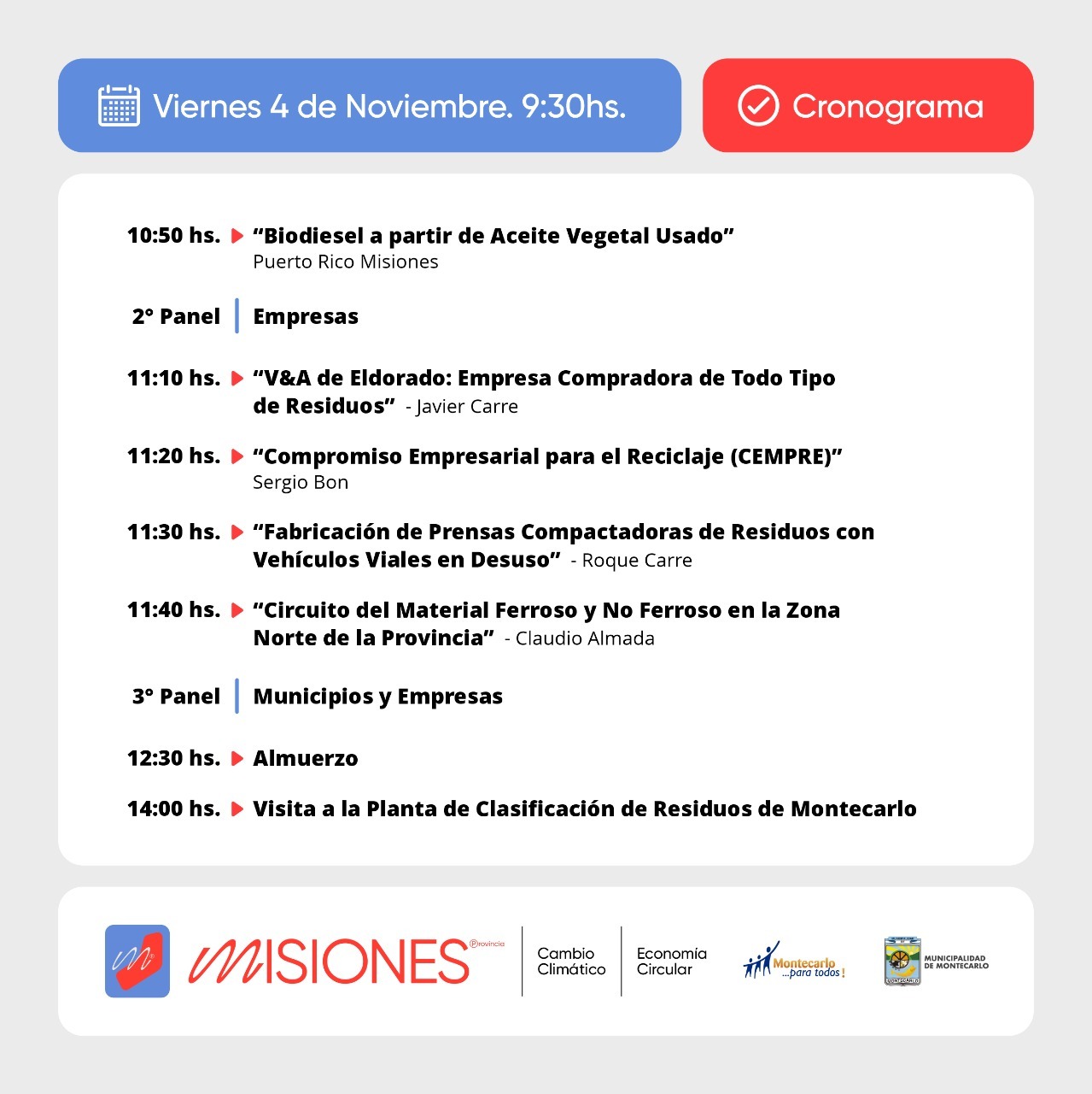 Primer encuentro de municipios por la Economía Circular