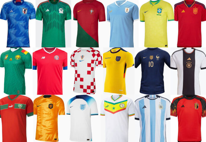 Mundial de Qatar 2022 Mirá son las camisetas titulares y suplentes de las selecciones jugarán el torneo -