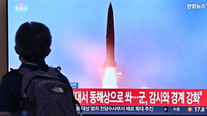 Corea del Norte disparó un misil