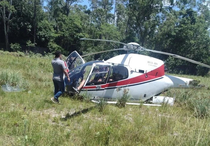 helicóptero se cayó en Río de Janeiro 