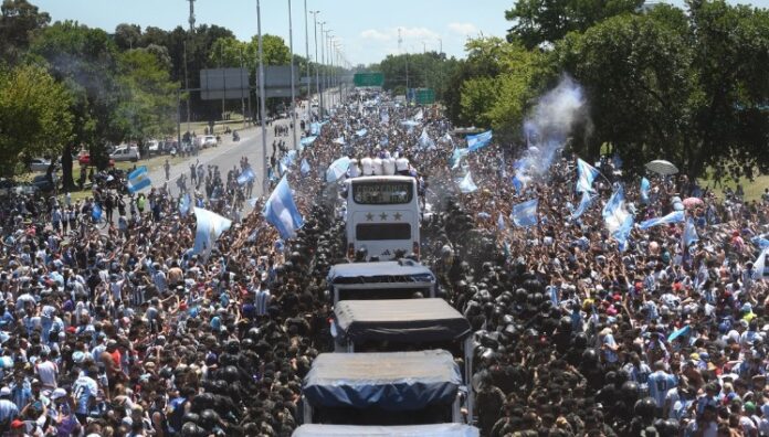 Festejo de la Selección