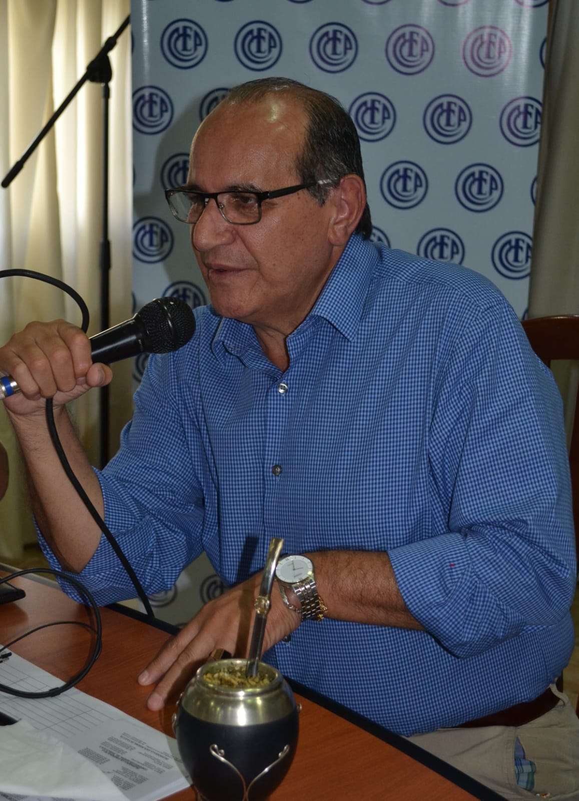 Benigno Gómez, Secretario General Centro de Empleados de Comercio.