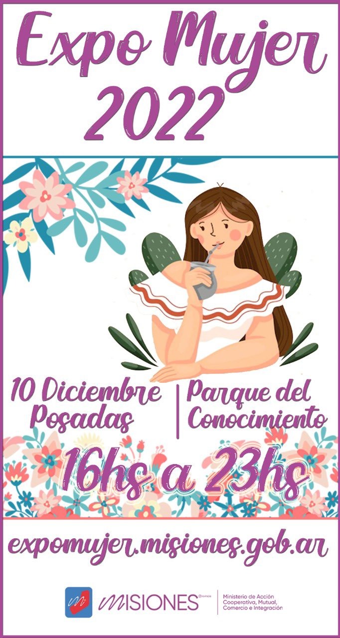 El 2do encuentro de la Expo Mujer 2022 se hará este sábado en Posadas