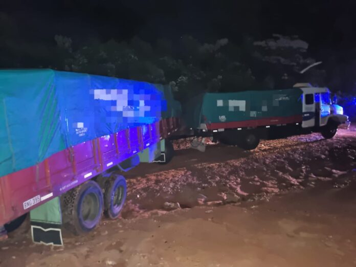 Manejaba un camión borracho