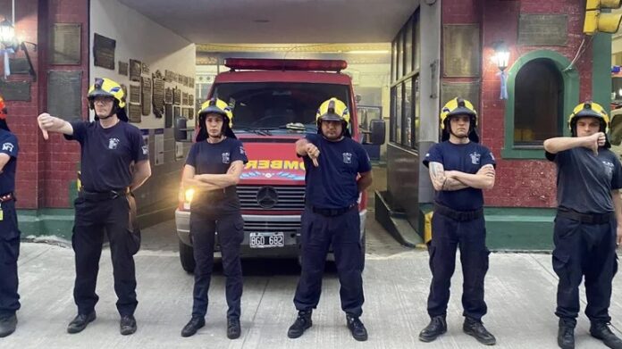 bomberos voluntarios fuerte repudio de bomberos voluntarios